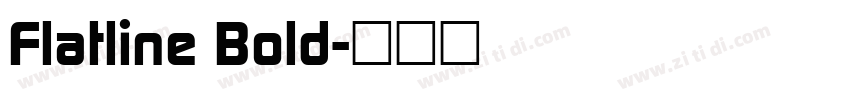 Flatline Bold字体转换